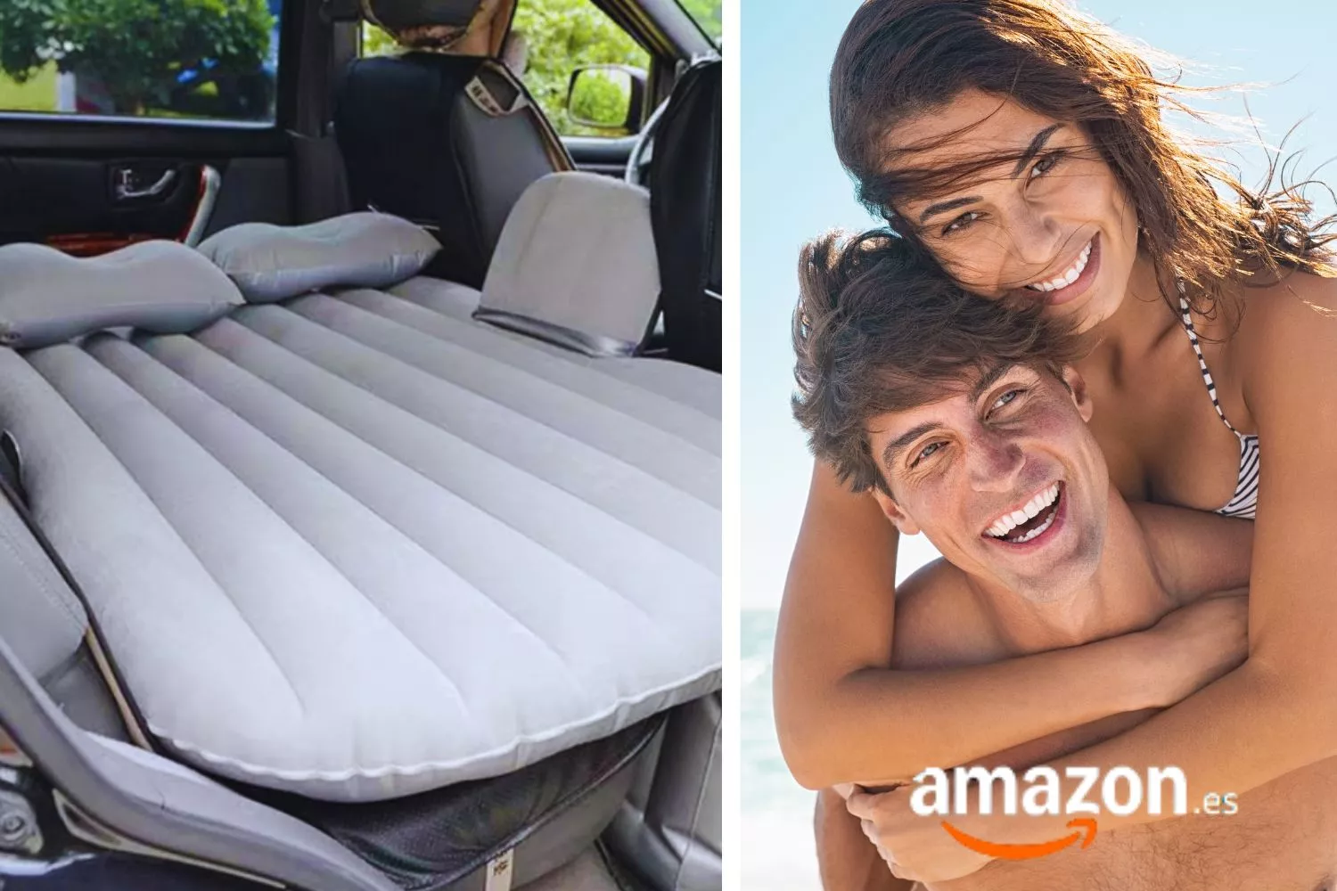  El colchón hinchable más barato de Amazon ideal para el coche / Fotomontaje CONSUMIDOR GLOBAL