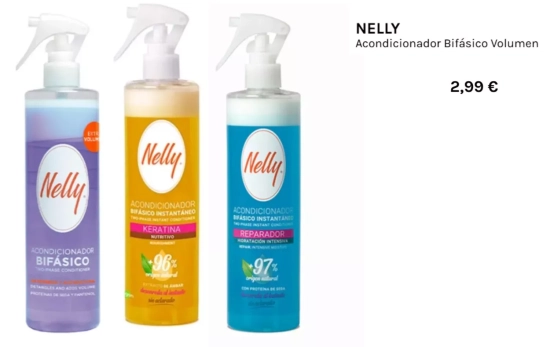 Gama acondicionadores bifasicos Nelly/ DRUNI
