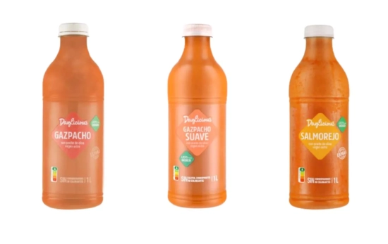 Gazpacho tradicional, gazpacho suave y salmorejo/ ALDI Gazpacho tradicional, gazpacho suave y salmorejo/ ALDI