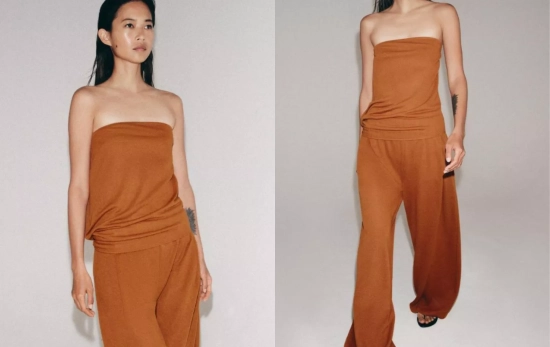 Conjunto de Zara en teja/ CEDIDA