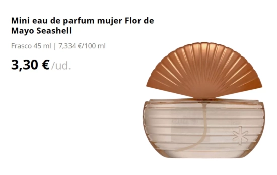 Mini eau de parfum mujer Flor de Mayo Seashell/ MERCADONA