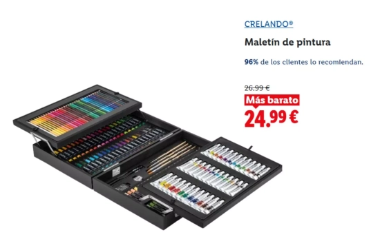 Maletín de pintura Crelando/ LIDL Maletín de pintura Crelando/ LIDL