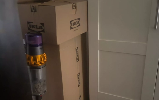 Cajas de Ikea amontonadas CEDIDA Cajas de Ikea amontonadas CEDIDA