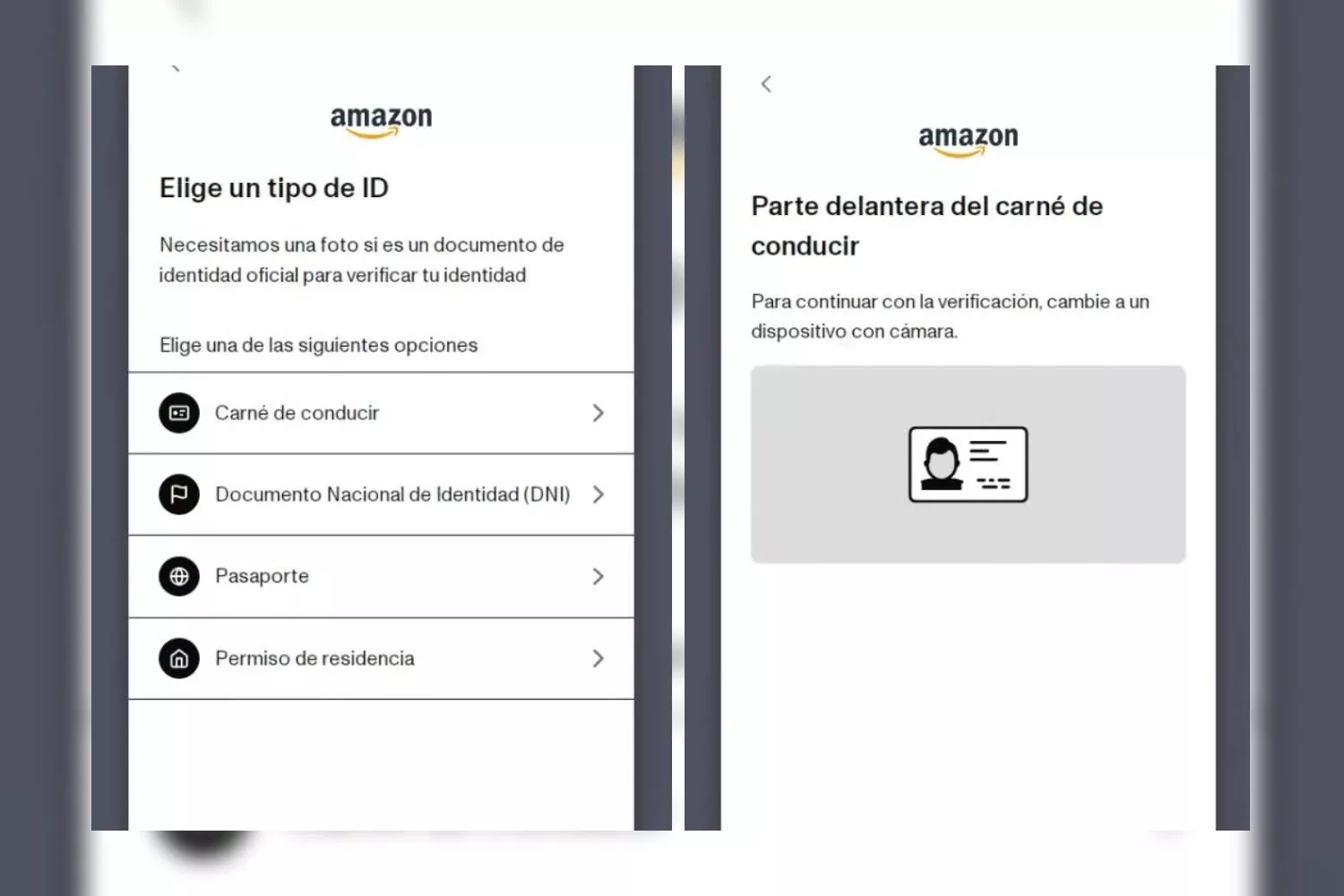 Amazon pide los datos biométricos a un cliente para hacer una devolución / Fotomontaje CG