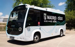 Así es el primer autobús autónomo a demanda de España: eléctrico, de Alsa y para Mercamadrid