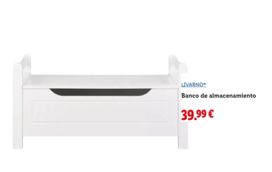 Banco de almacenamiento/ LIDL Banco de almacenamiento/ LIDL