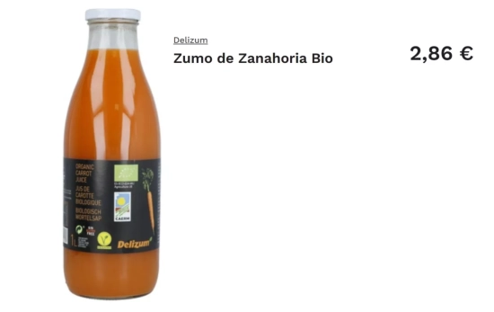Zumo de Zanahoria/ NATURITAS Zumo de Zanahoria/ NATURITAS