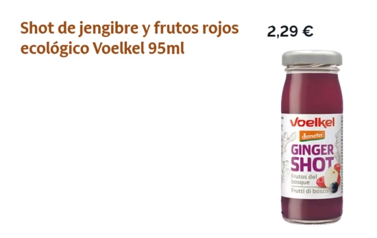 Shot de jengibre y frutos rojos/ VERITAS Shot de jengibre y frutos rojos/ VERITAS
