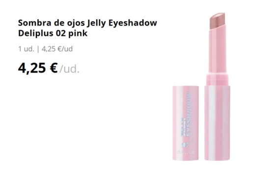Sombra de ojos Jelly Eyeshadow/ MERCADONA Sombra de ojos Jelly Eyeshadow/ MERCADONA