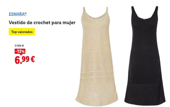 Vestido de crochet/ LIDL Vestido de crochet/ LIDL