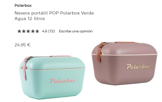 Nevera de playa Polarbox/ EL CORTE INGLES