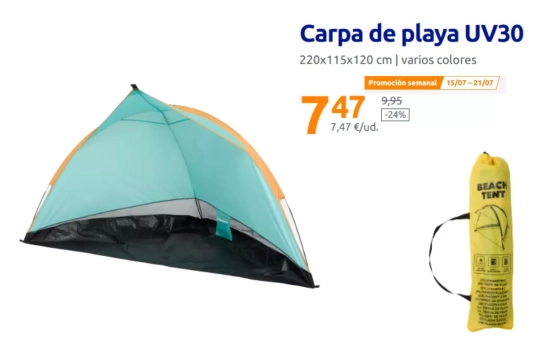 Carpa de playa /Action Carpa de playa /Action
