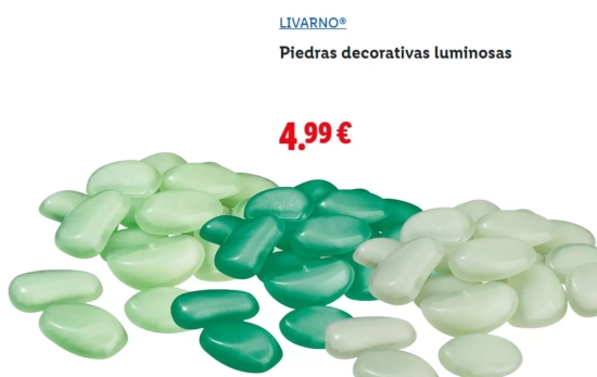 Piedras decorativas iluminadas/ LIDL Piedras decorativas iluminadas/ LIDL