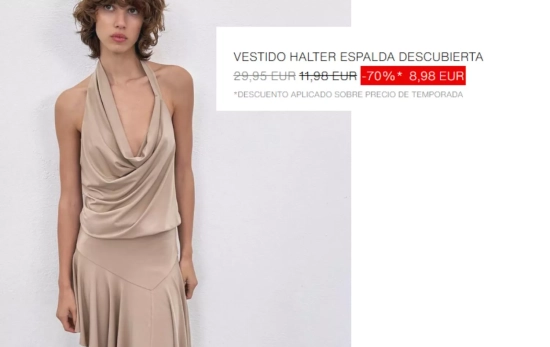 Vestido halter al 80%/ ZARA Vestido halter al 80%/ ZARA