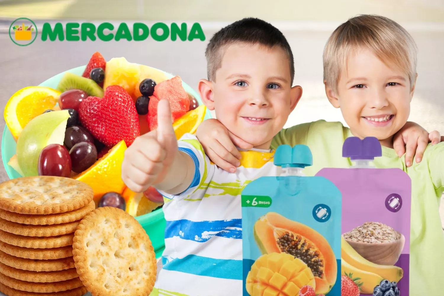  Las nuevas bolsitas de puré de Mercadona / Fotomontaje CONSUMIDOR GLOBAL