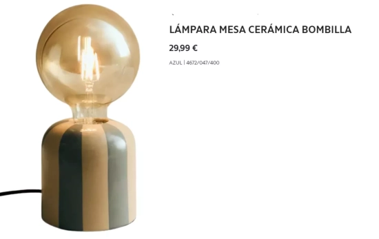 Lámpara cerámica/ ZARA HOME Lámpara cerámica/ ZARA HOME