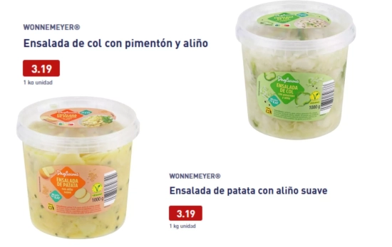 Ensaladas variadas/ ALDI Ensaladas variadas/ ALDI