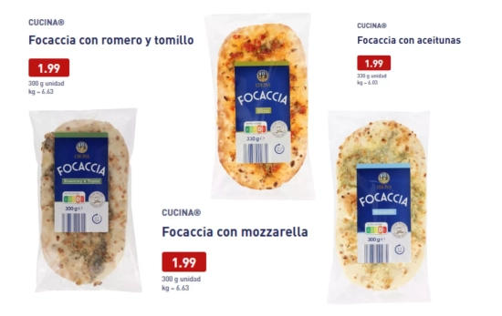 Focaccias/ ALDI Focaccias/ ALDI