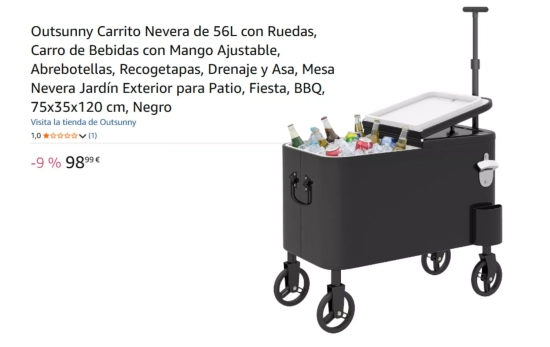 Carrito de nevera/ AMAZON Carrito de nevera/ AMAZON