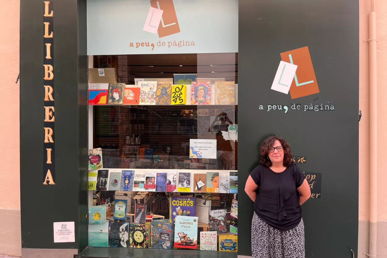 Gemma Barrufet, dueña de la librería A peu de pàgina de Sarrià (Barcelona) / TEO CAMINO