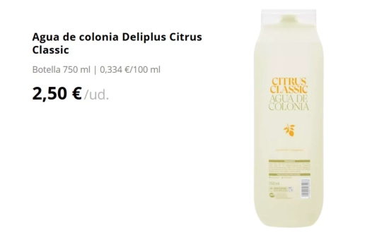 Citrus Classic de Deliplus/ MERCADONA Citrus Classic de Deliplus/ MERCADONA