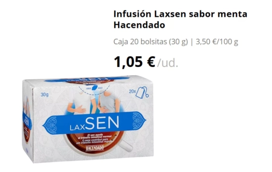 Infusión Laxsen Hacendado/ MERCADONA Infusión Laxsen Hacendado/ MERCADONA