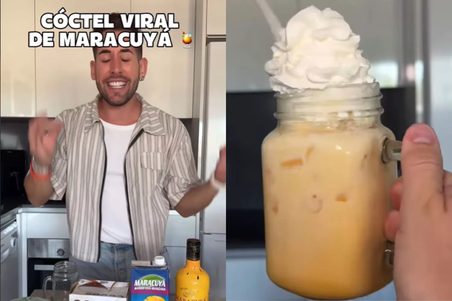 Un influencer muestra cómo hacer el cóctel viral de maracuyá con productos de Mercadona / Fotomontaje CONSUMIDOR GLOBAL