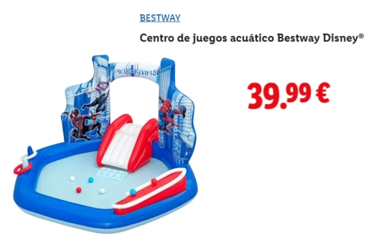 centro de juegos acuático Bestway Disney/ LIDL centro de juegos acuático Bestway Disney/ LIDL