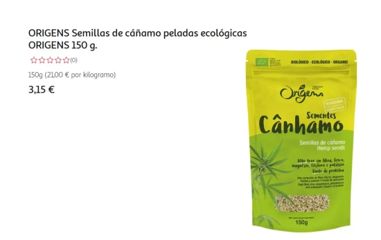 Semillas de cáñamo / ALCAMPO