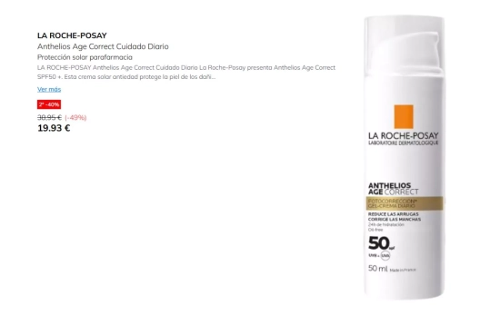 La Roche-Posay Anthelios Age Correct/ PRIMOR