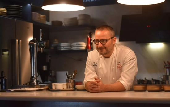 El chef Pedro Sánchez en su restaurante / ACADEMIA ESPAÑOLA DE GASTRONOMÍA El chef Pedro Sánchez en su restaurante / ACADEMIA ESPAÑOLA DE GASTRONOMÍA