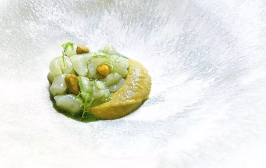 Callos de bacalao y pistacho / BAGÀ - FACEBOOK Callos de bacalao y pistacho / BAGÀ - FACEBOOK