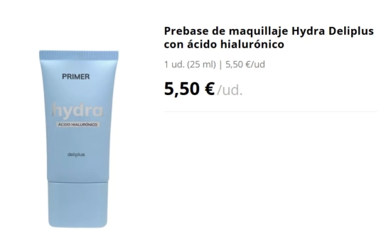 Prebase Hydra con ácido hialurónico/ MERCADONA Prebase Hydra con ácido hialurónico/ MERCADONA