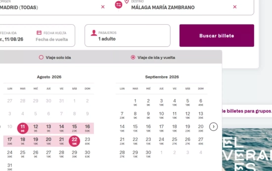 Precios actuales en la web de Renfe Precios actuales en la web de Renfe