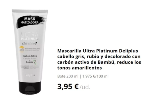 Mascarilla Ultra Platinum/ MERCADONA