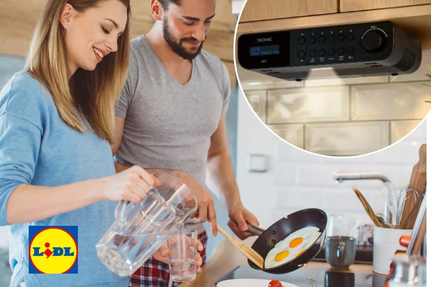 Lidl tiene la radio de cocina más útil para cocinar en pareja y familia/ Fotomontaje Consumidor Global
