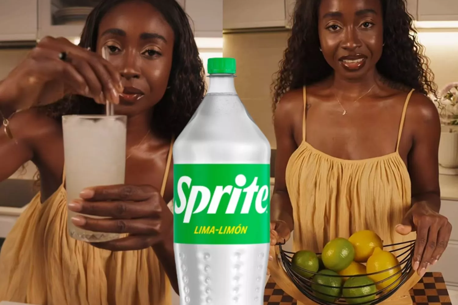 La creadora de contenido @soy_jahd0 mostrando cómo hace su propio Sprite casero y sano/ Fotomontaje Consumidor Global