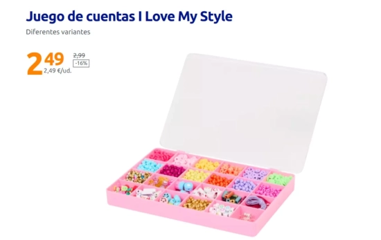 Juego de cuentas I Love My Style/ ACTION Juego de cuentas I Love My Style/ ACTION
