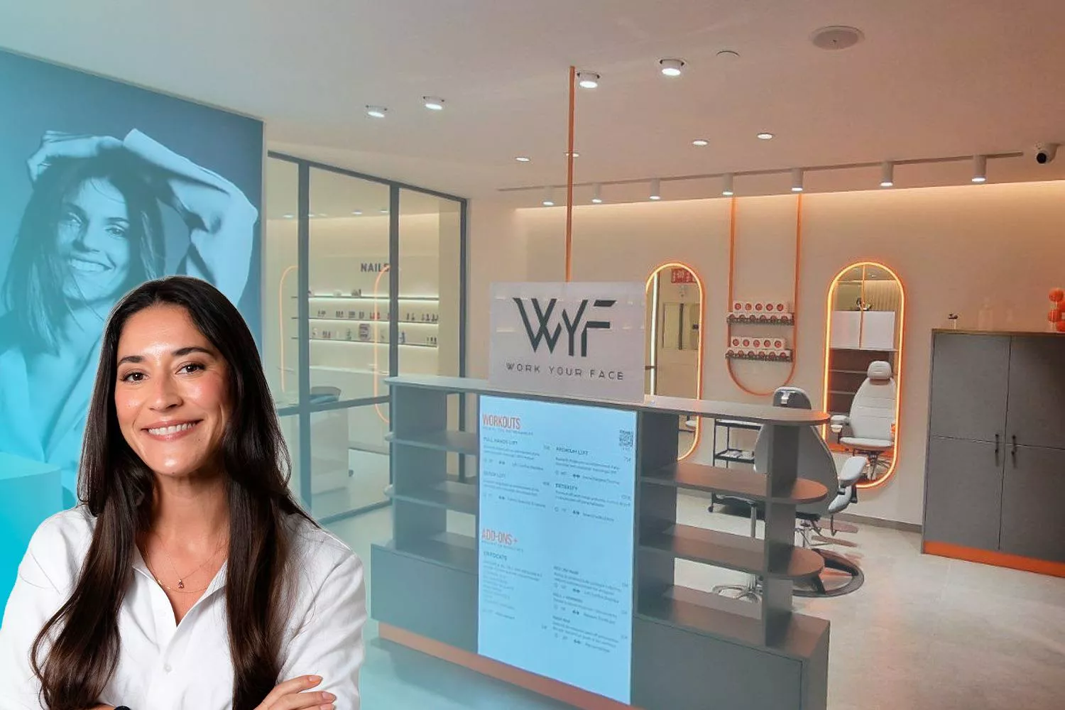 Stephanie Marin, fundadora de Work Your Face / Fotomontaje CG
