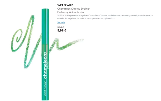 Chameleon Chrome Eyeliner de Wet n Wild/ PRIMOR Chameleon Chrome Eyeliner de Wet n Wild/ PRIMOR