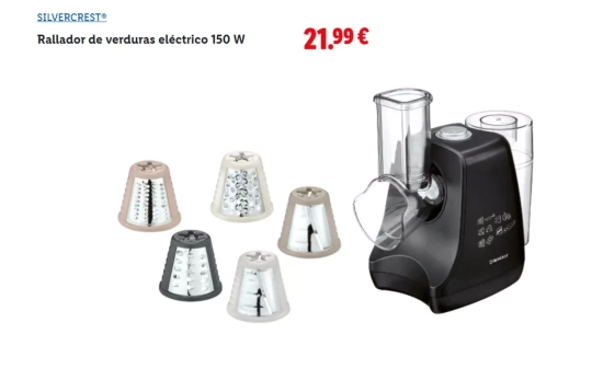 Rallador eléctrico/ LIDL Rallador eléctrico/ LIDL