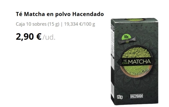 Té Matcha en polvo/ MERCADONA Té Matcha en polvo/ MERCADONA