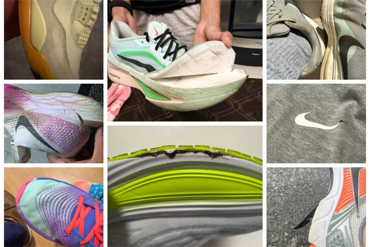 Los prodcutos de Nike con desperfectos   FOTOMONTAJE CG