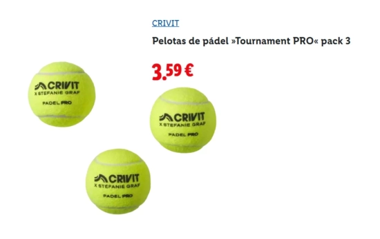 Pelotas de pádel/ LIDL Pelotas de pádel/ LIDL