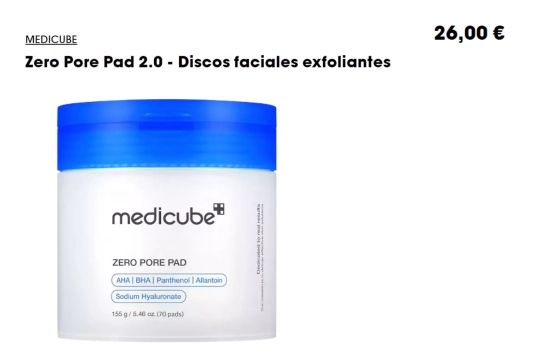 MEDICUBE Zero Pore Pad 2.0/ SEPHORA MEDICUBE Zero Pore Pad 2.0/ SEPHORA