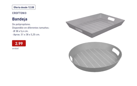 Bandeja Crofton/ Aldi Bandeja Crofton/ Aldi