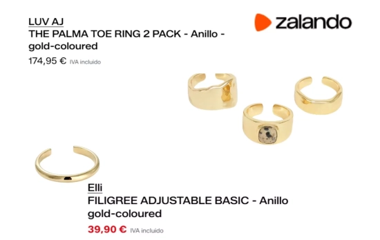 'Toes rings'/ ZALANDO 'Toes rings'/ ZALANDO