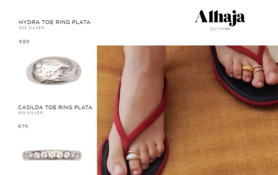 'Toe ring' /ALHAJA CULT STORE 'Toe ring' /ALHAJA CULT STORE