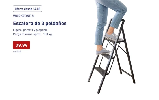 Escalera 3 peldaños/ ALDI Escalera 3 peldaños/ ALDI