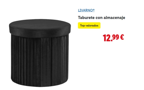 Taburete almacenaje/ LIDL